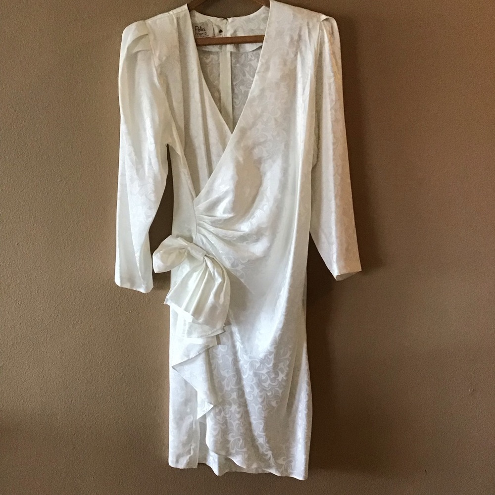 Vintage ‘80s Pellini After 5 by Von Bramlett White Special Occasion Dress (9/10)